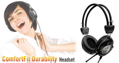 A4Tech HS-19 ComfortFit Stereo Headset large image 0