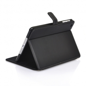 Leather Stand Cover iPad Mini - Black large image 0