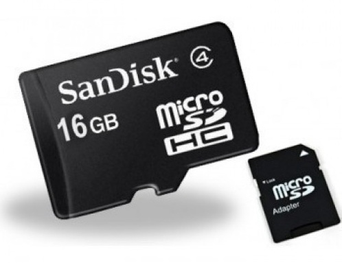 Genuine Sandisk 16GB Class 4 Microsd Card large image 0