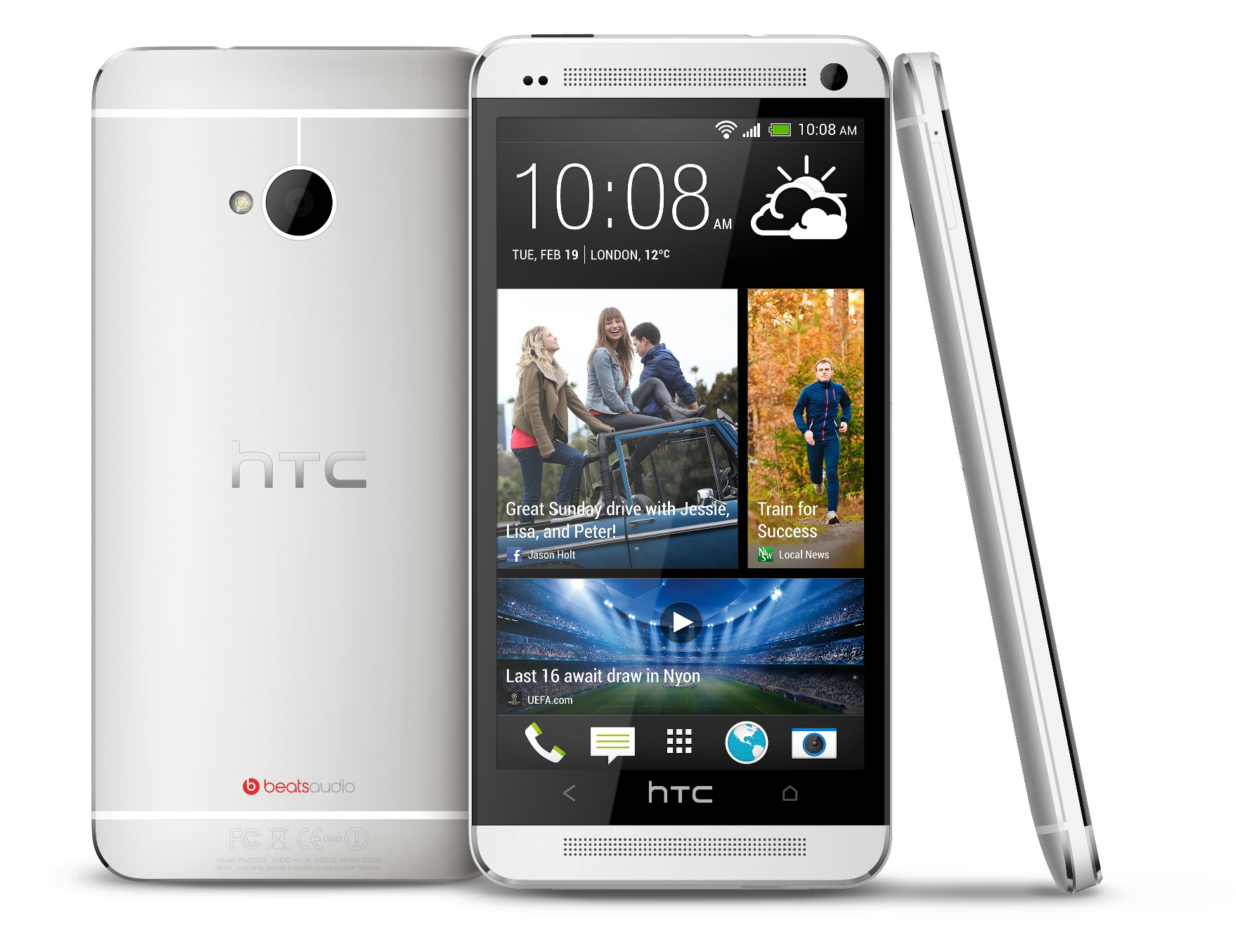 HTC One Silver color with One year replacement warranty large image 0