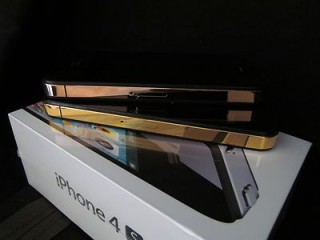 Apple iPhone 4S - 32GB 64GB - Rose Gold Plated -Black or Whi