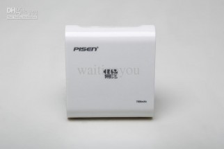 PISEN 7500mAh Portable Power Bank Universal 2 USB Output