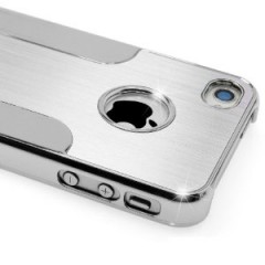Premium Chrome Aluminum Skin Hard Back Case Cover iPhone 4 s