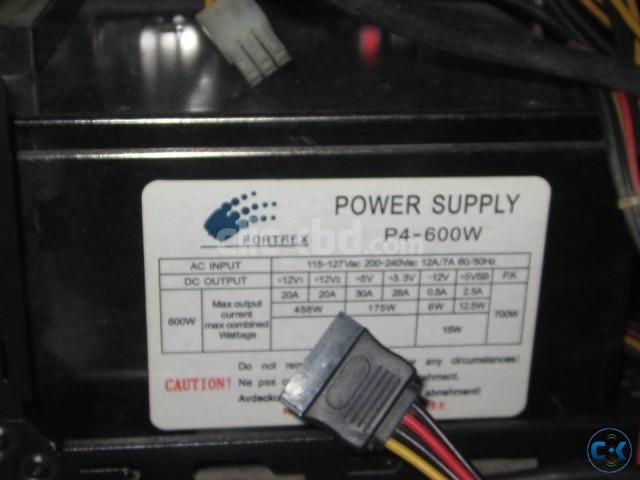 psu up for sale 600 watt brand fortrex  large image 0