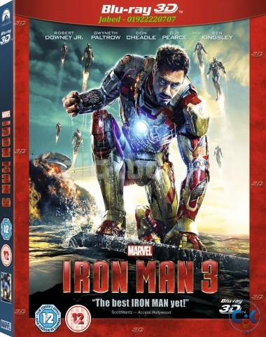  3D Iron Man 3 2013 3D Full 50GB Blu-Ray Disc Copy large image 0