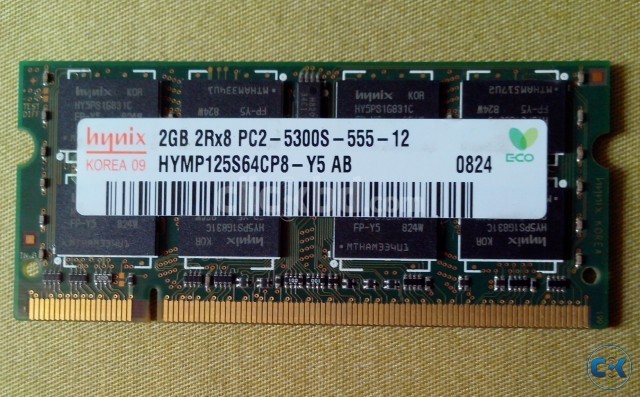 HYNIX 2GB DDR2 667 BUS SPEED LAPTOP RAM large image 0