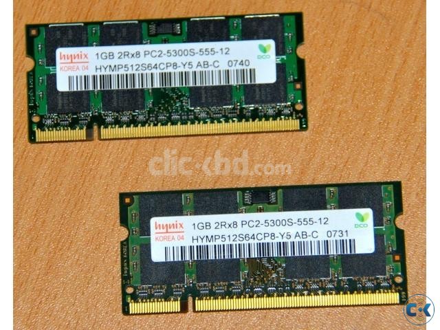 Hynix DDR2 PC2-5300 RAM for Laptop 2x1GB  large image 0