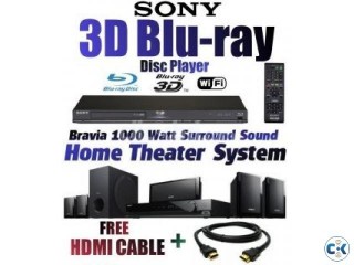 SONY HOME THEATHER BLURAY 3D PLAYER 1000 WATT NEW JAPAN