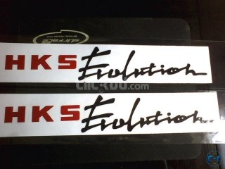 HKS Evolution long Car Sticker