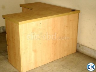 L-Shaped Custom designed Boss Desk with three drawers