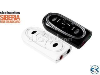 Steel Series USB Sound Card Black White 