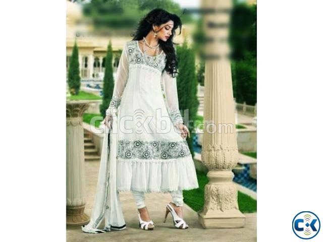 India Unstitched Georgette Party dress large image 0