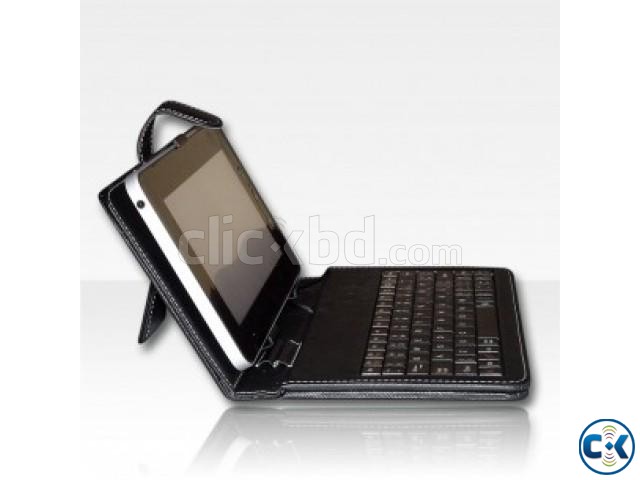 USB Leather Keyboard Case 10.1 For Tablet PC large image 0