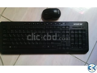 Delux wirless keyboard mouse