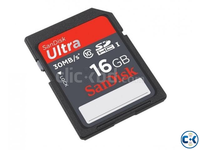 New Sandisk Ultra 16GB SD HC1 Class10 30mbps large image 0