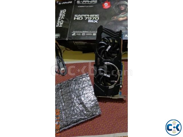 Sapphire hd7970 dualx oc with bosst with 1.2yrs warranty large image 0