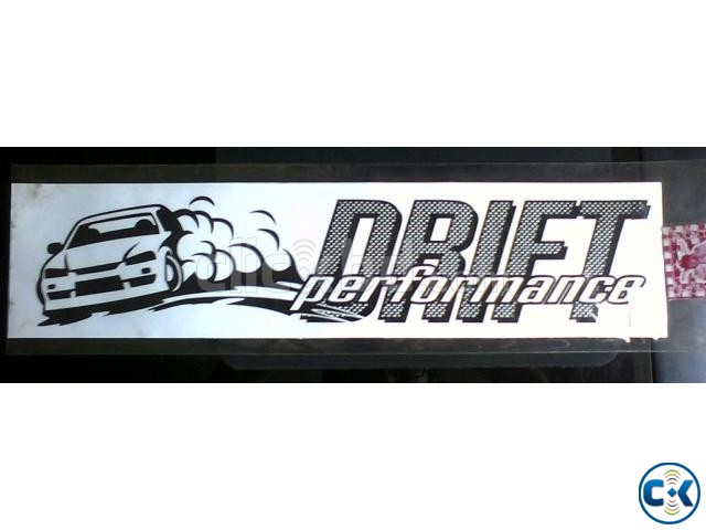 Drift Performance Long Car Stickers large image 0