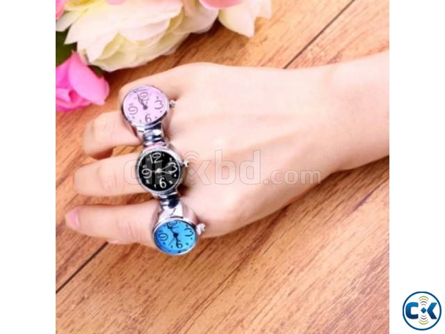 Finger Ring Watch Lady Girl Gift large image 0