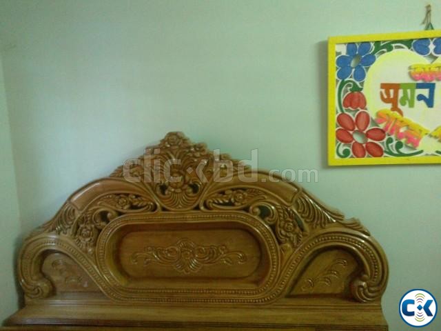 New Shegon Wooden Double BED large image 0