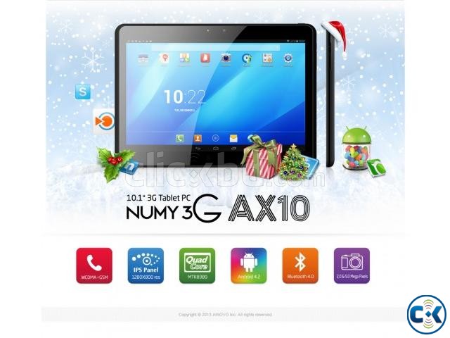 Offer Numy 3G AX10 10.1 Q.Core Tablet PC 1600TK Gift Pack large image 0