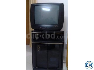 21 Color TV With Tole