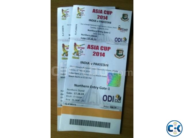 IND VS PAK - 4 Tickets CLUB HOUSE  large image 0