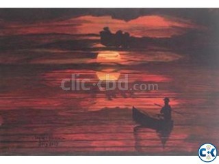 Oil Painting Sunset 