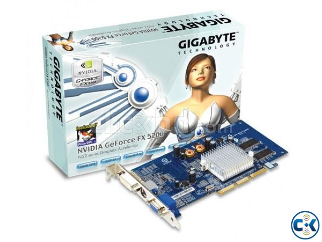 GIGABYTE 128 MB AGP Card NVIDIA GeForce FX 5200  large image 0