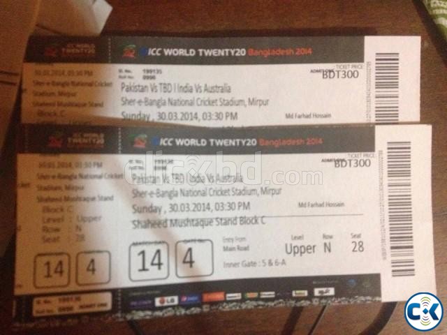 ICC T20 WORLD CUP TICKETS low price large image 0