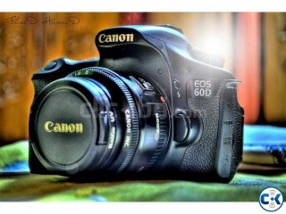 Canon EOS 60D with prime in a cheap price