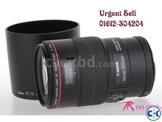 Urgent Sell Canon EF 100mm f 2.8L IS USM Macro Lens for Cano