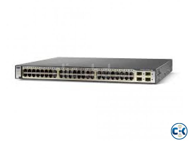 Genuine Cisco WS-C3750-48TS-E w EMI IpServices large image 0