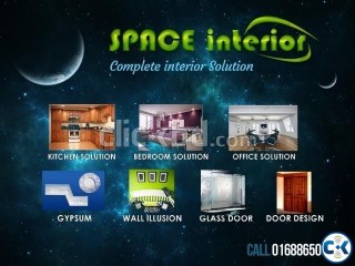 Total Interior Design & Solution_Kitchen Cabinet Gypsum etc.