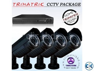 4 CCTV CAMERA PACKAGE WITH STANDALONE DVR