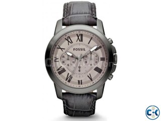 Fossil Men s Grant Grey Leather Watch
