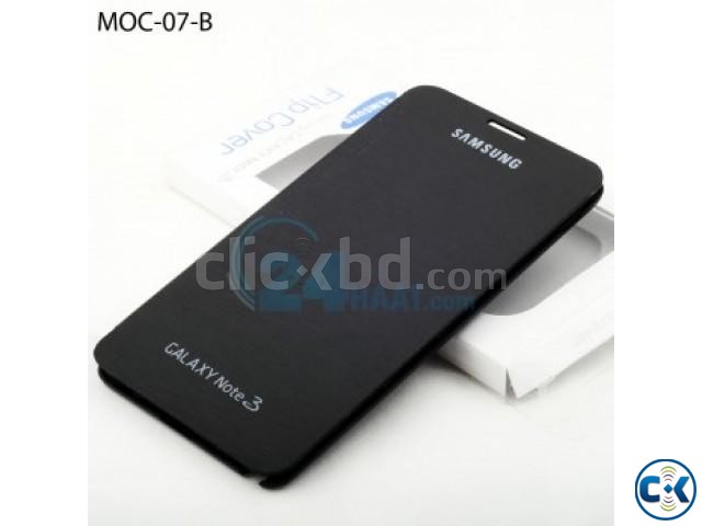 Samsung Black Flip Cover For Galaxy Note 3 large image 0