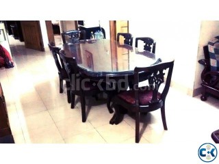 Dining Room Table with 6 Matching Chairs