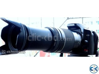 canon revel xs 450d with 75-300 and 18-55 lens