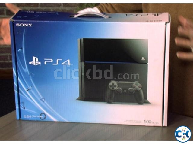 PlayStation 4 with 2 controller pads large image 0