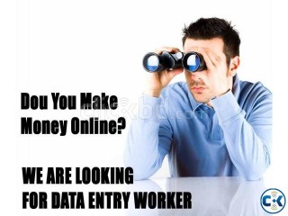 Looking For Data Entry Worker -Urgent