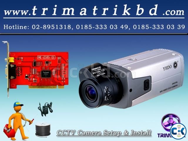 ONE CCTV WITH PC BASED DVR CARD large image 0