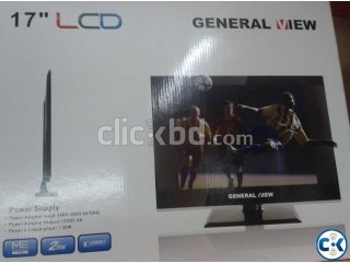 General View LCD Monitor TV with Extra USB