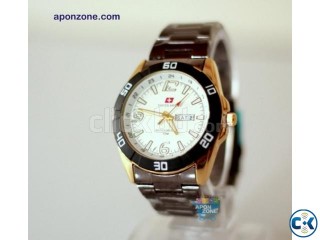 Swiss Army Watch with Day Date White model 2