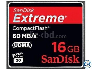 New Sandisk Extream 16GB CF Card 60MB s