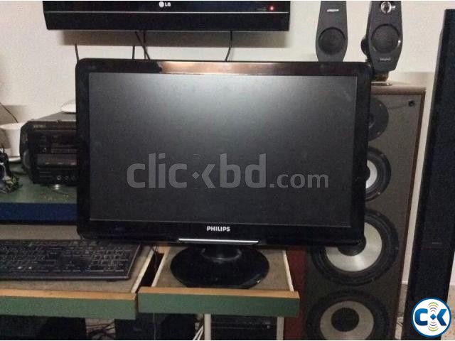 Philips 22 inch Full HD led monitor with speakers for sell large image 0