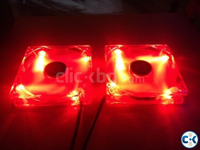 120mm Red and Blue LED Fans large image 0