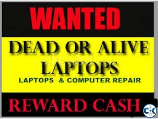 Wanted laptop dead or alive