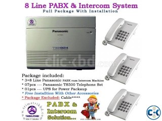 8 Port Panasonic PABX Total Package