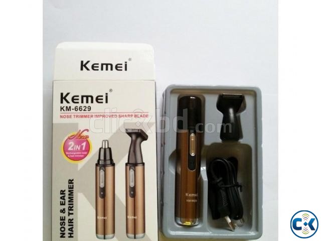 Kemei Rechargeable Nose Ear Trimmer KM-6629  large image 0