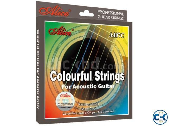 Acoustic Colourful Guitar String large image 0